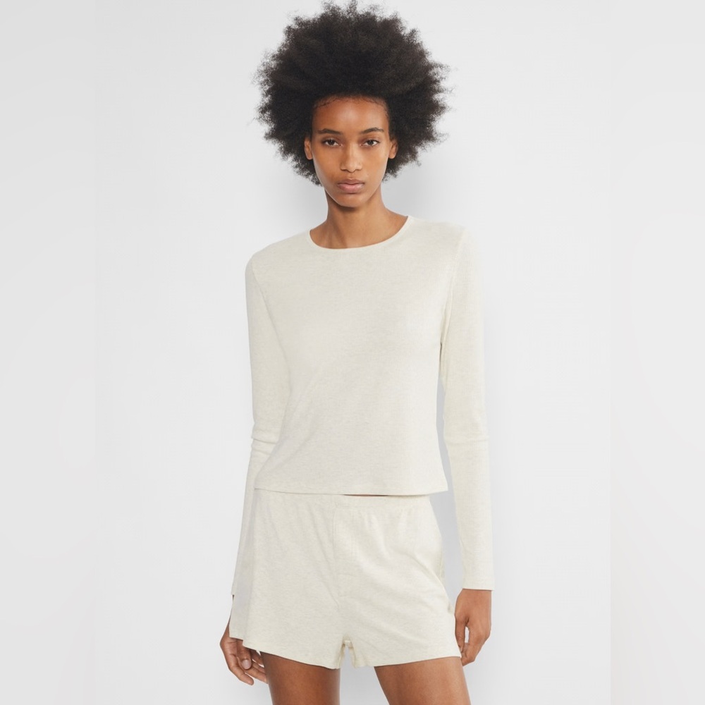 Wilfred Free Lounge Longe Sleeve - XS - Heather Light beige
